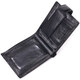 Надежный мужской бумажник из натуральной гладкой кожи ST Leather 19408 Черный фото