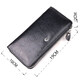 Кошелек мужской из натуральной гладкой кожи на молнии ST Leather 19410 Черный фото