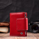Яркий кожаный кошелек для женщин с интересной монетницей ST Leather 19448 Красный фото