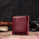 Маленький женский кошелек из натуральной кожи ST Leather 19467 Бордовый фото