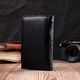 Удобный женский кошелек в три сложения из натуральной кожи ST Leather 19468 Черный фото