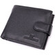 Горизонтальный бумажник среднего размера из натуральной кожи ST Leather 22454 Черный фото