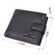 Горизонтальный бумажник среднего размера из натуральной кожи ST Leather 22454 Черный фото