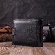 Горизонтальный бумажник среднего размера из натуральной кожи ST Leather 22454 Черный фото