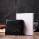 Горизонтальный бумажник среднего размера из натуральной кожи ST Leather 22454 Черный фото