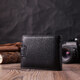 Небольшой вместительный кошелек из натуральной кожи ST Leather 22456 Черный фото