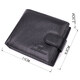 Кошелек для мужчин удобного размера из натуральной кожи ST Leather 22461 Черный фото