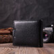 Кошелек для мужчин удобного размера из натуральной кожи ST Leather 22461 Черный фото