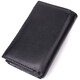 Кожаный женский кошелек в три сложения ST Leather 22488 Черный фото