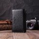 Кожаный женский кошелек в три сложения ST Leather 22488 Черный фото