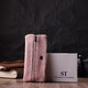 Стильная ключница нежного цвета из натуральной кожи ST Leather 22510 Розовый фото