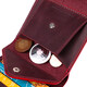 Стильный кошелек для женщин из матовой натуральной кожи GRANDE PELLE 16812 Бордовый фото
