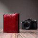 Компактный кошелек для женщин из натуральной лакированной кожи ST Leather 22687 Красный фото