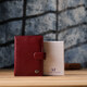 Стильная обложка на документы для женщин из натуральной кожи ST Leather 23117 Бордовый фото
