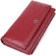 Женский кошелек с карманом для телефона из натуральной кожи ST Leather 23069 Бордовый фото