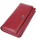 Женский кошелек с карманом для телефона из натуральной кожи ST Leather 23069 Бордовый
