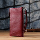 Кожаный кошелек на три отделения для женщин ST Leather 23108 Бордовый фото