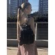 Классический женский рюкзак из натуральной кожи Vintage 23061 Черный фото