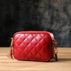 Сумка в ромбы из натуральной кожи Tony Perotti 20838_1 (CA006-01DR dk red) Красный фото