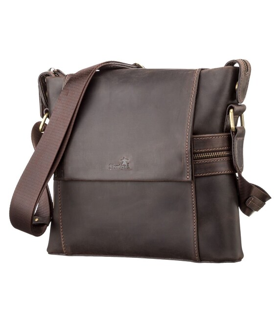 Сумка мужская SHVIGEL 11097 кожаная Коричневая фото