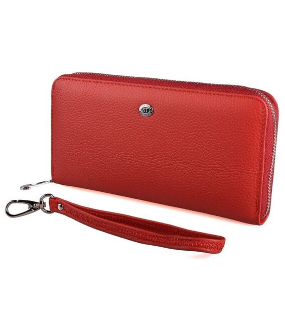 Кошелек женский ST Leather 18417 (ST45-2) на молнии Красный фото
