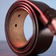 Мужской кожаный ремень с закругленной классической пряжкой Vintage 20230 Коричневый фото