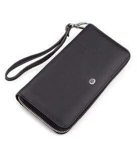 Чоловічий гаманець ST Leather 18422 (ST45) натуральна шкіра Чорний