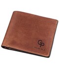 Стильное портмоне унисекс GRANDE PELLE 11236 Коричневое