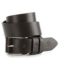 Эксклюзивный мужской джинсовый ремень из натуральной кожи GRANDE PELLE 00910 Коричневый