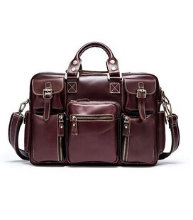 Дорожня сумка-портфель Vintage 14776 Бордова
