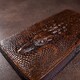 Мужской клатч с силуэтом каймана 20235 Vintage Коричневый фото