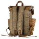 Удобный рюкзак с карманами canvas Vintage 20111 Серый фото