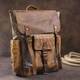 Удобный рюкзак с карманами canvas Vintage 20111 Серый фото