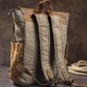Удобный рюкзак с карманами canvas Vintage 20111 Серый фото