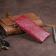 Ключница-кошелек с кармашком женская ST Leather 19352 Бордовая фото