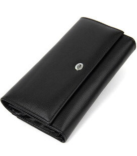 Універсальний жіночий гаманець ST Leather 19388 Чорний