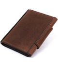 Мужская кожаная визитница GRANDE PELLE 11362 Коричневый