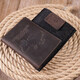 Надежная обложка на военный билет в винтажной коже Карта GRANDE PELLE 16781 Коричневая фото