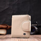 Оригинальное кожаное портмоне с монетницей снаружи для женщин ST Leather 19455 Белый фото