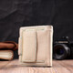 Оригинальное кожаное портмоне с монетницей снаружи для женщин ST Leather 19455 Белый фото