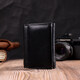 Женский горизонтальный кошелек из натуральной кожи ST Leather 19477 Черный фото