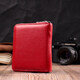 Яркое портмоне для женщин на молнии из натуральной кожи ST Leather 19486 Красный фото