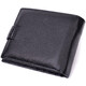 Мужской горизонтальный бумажник из натуральной кожи ST Leather 22466 Черный фото