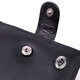 Мужской горизонтальный бумажник из натуральной кожи ST Leather 22466 Черный фото
