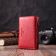 Кожаный удобный женский кошелек в три сложения ST Leather 22490 Красный фото