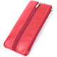 Яркая кожаная ключница на молнии ST Leather 22557 Красный фото