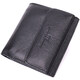 Компактный женский кошелек с монетницей снаружи из натуральной кожи ST Leather 22542 Черный фото