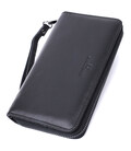 Чоловічий клатч із блоком для карт з натуральної шкіри ST Leather 22694 Чорний