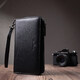 Мужской клатч с блоком для карт из натуральной кожи ST Leather 22694 Черный фото
