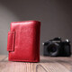 Женский кошелек вертикального формату из натуральной кожи ST Leather 22704 Красный фото